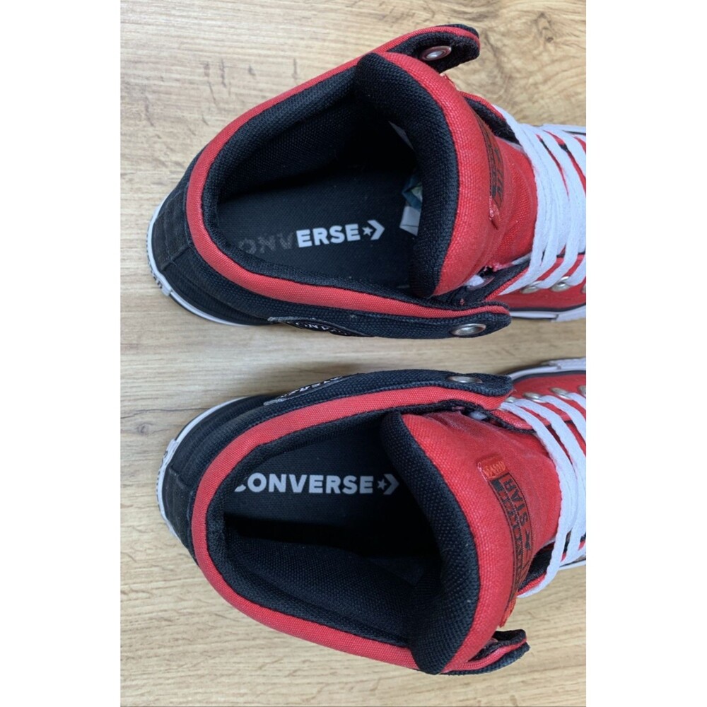Converse High Street Mid Top Athletic Sneakers, Red Black, Mens 7.5, Womens 9.5 - Picture 11 of 12